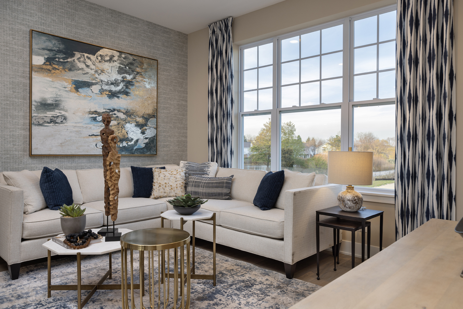303 Timberleaf Circle Roselle, IL 60172 - Photo 6 of 8 a living room with furniture and a large window