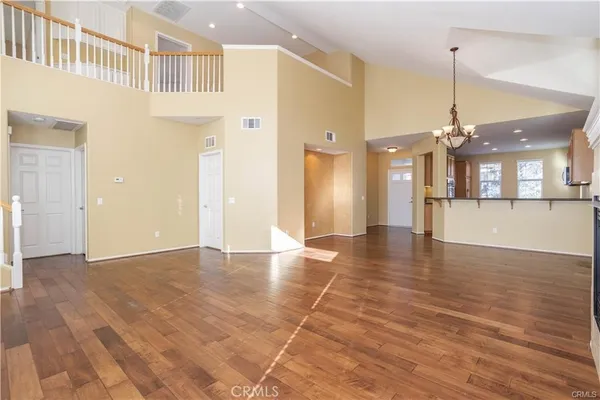 a view of a kitchen and a window