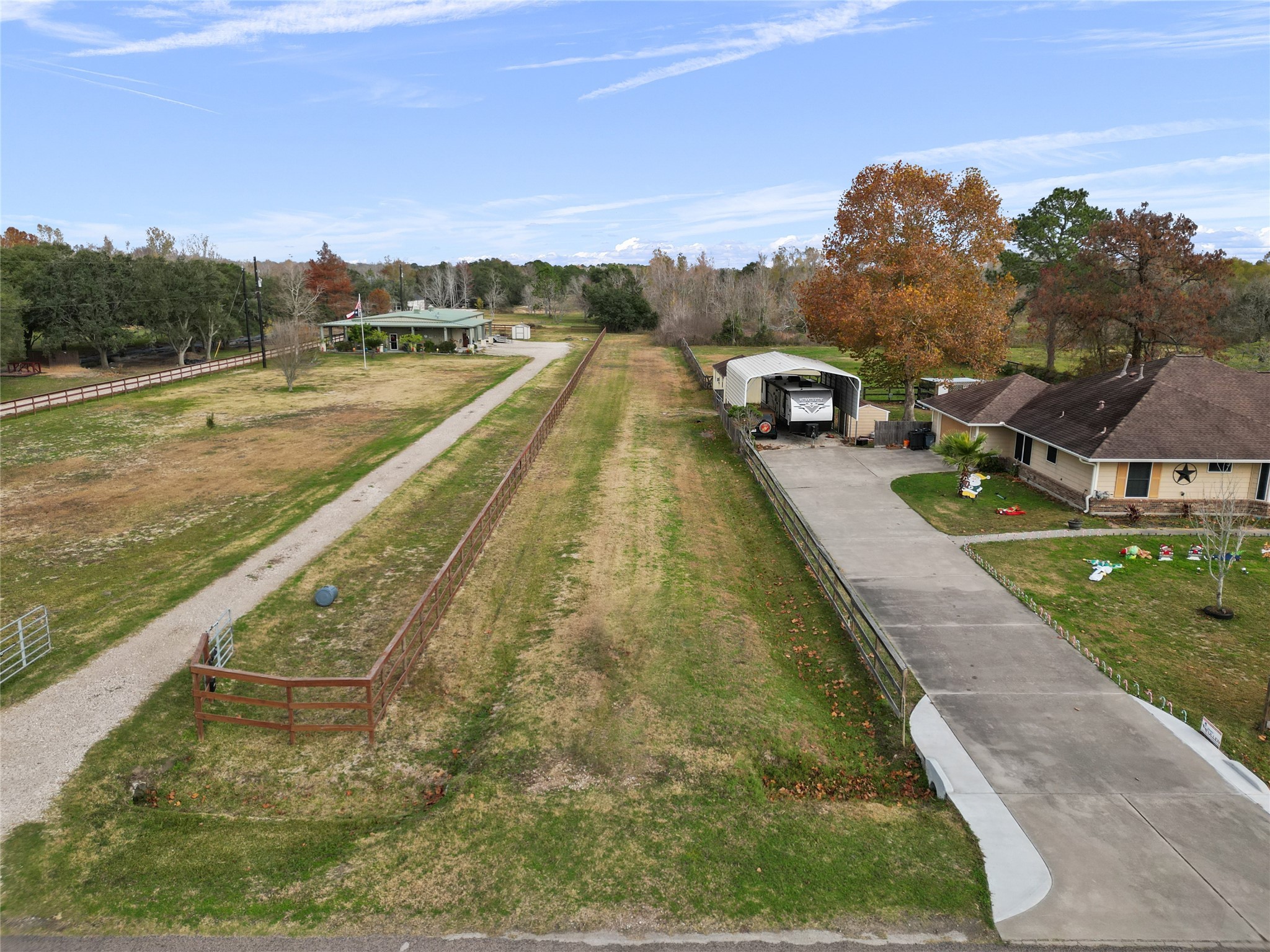 0 28th Street Santa Fe, TX 77510 - Photo 1 of 4 5 undeveloped acres. A blank canvas, allowing you to design your perfect retreat. This is the easement that leads back to the 5 acres