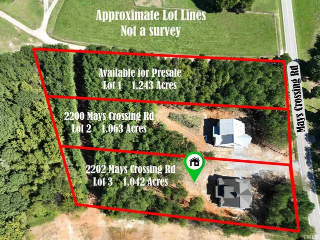 $729,990 | 2202 Mays Crossroad Road, Louisburg, NC 27549