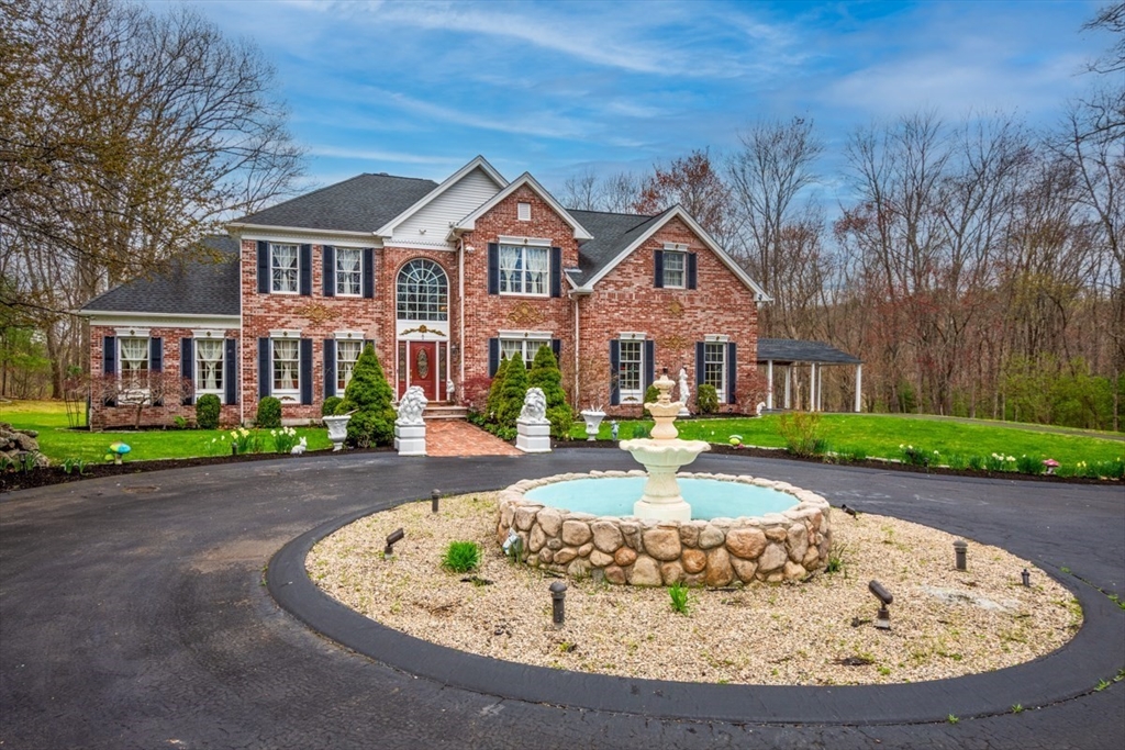 a front view of a house with entertaining space