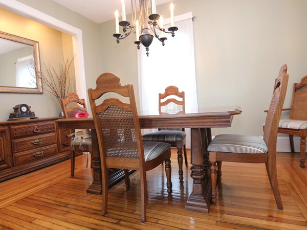 66 Winter Street Franklin, MA 02038 - Photo 9 of 30 a view of a dining room with furniture and wooden floor