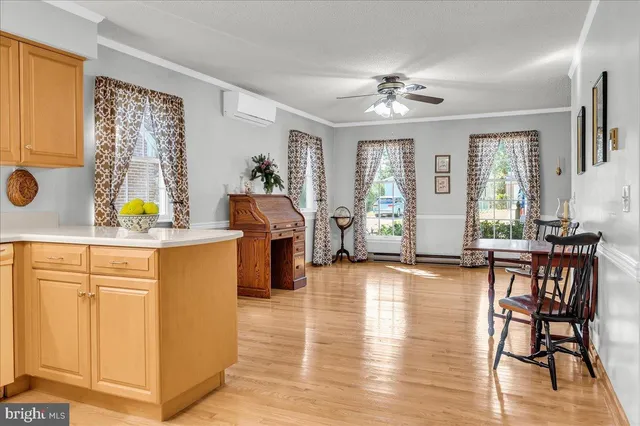 a view of a livingroom with furniture window and wooden floor
