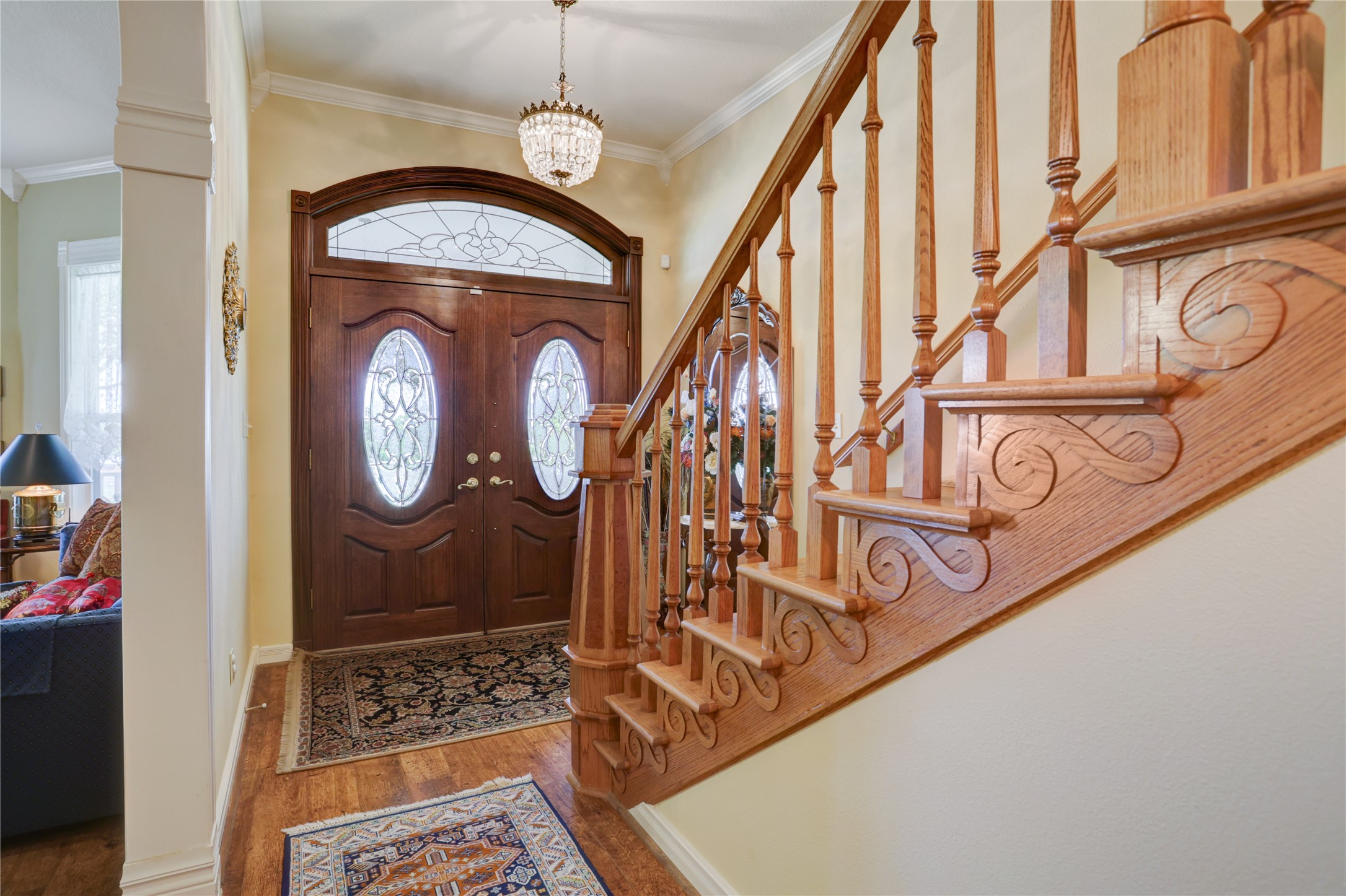 4854 Coshatte Road Bellville, TX 77418 - Photo 10 of 52 a view of a entryway door with wooden floor