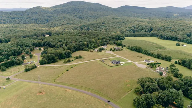 a view of a house with a mountain