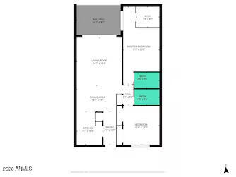 7625 East Camelback Road, Unit B228 Scottsdale, AZ 85251 - Photo 24 of 24 a picture of a room with a floor plan