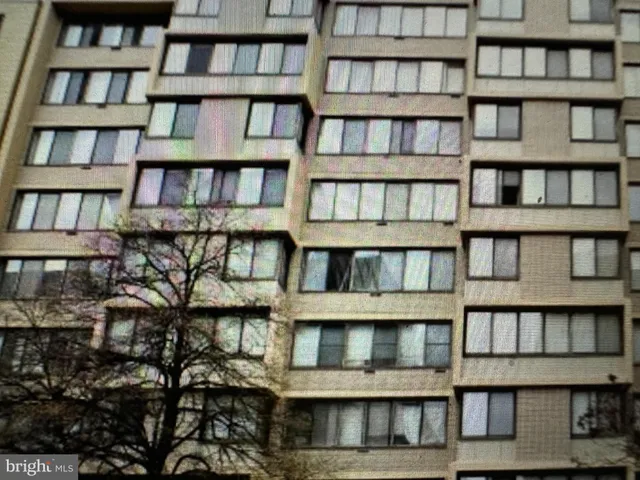 a view of a brick building