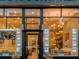 a view of city from a window