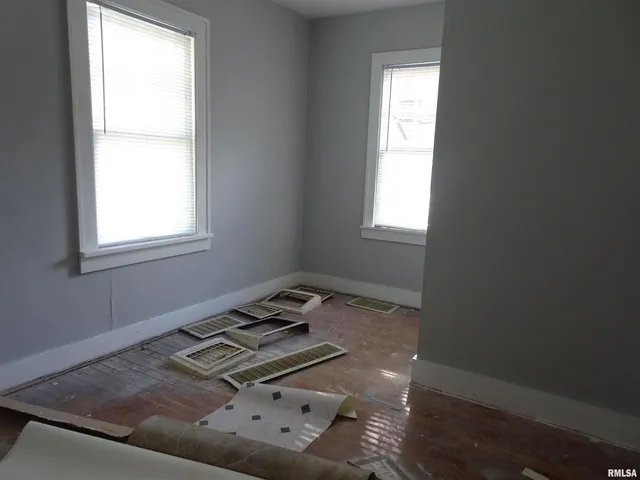 a living room with a window