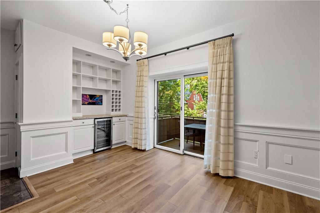 5922 Howe Street, Unit 204 Pittsburgh, PA 15232 - Photo 6 of 42 Built-in cabinetry adds character and functionality to this inviting dining space.