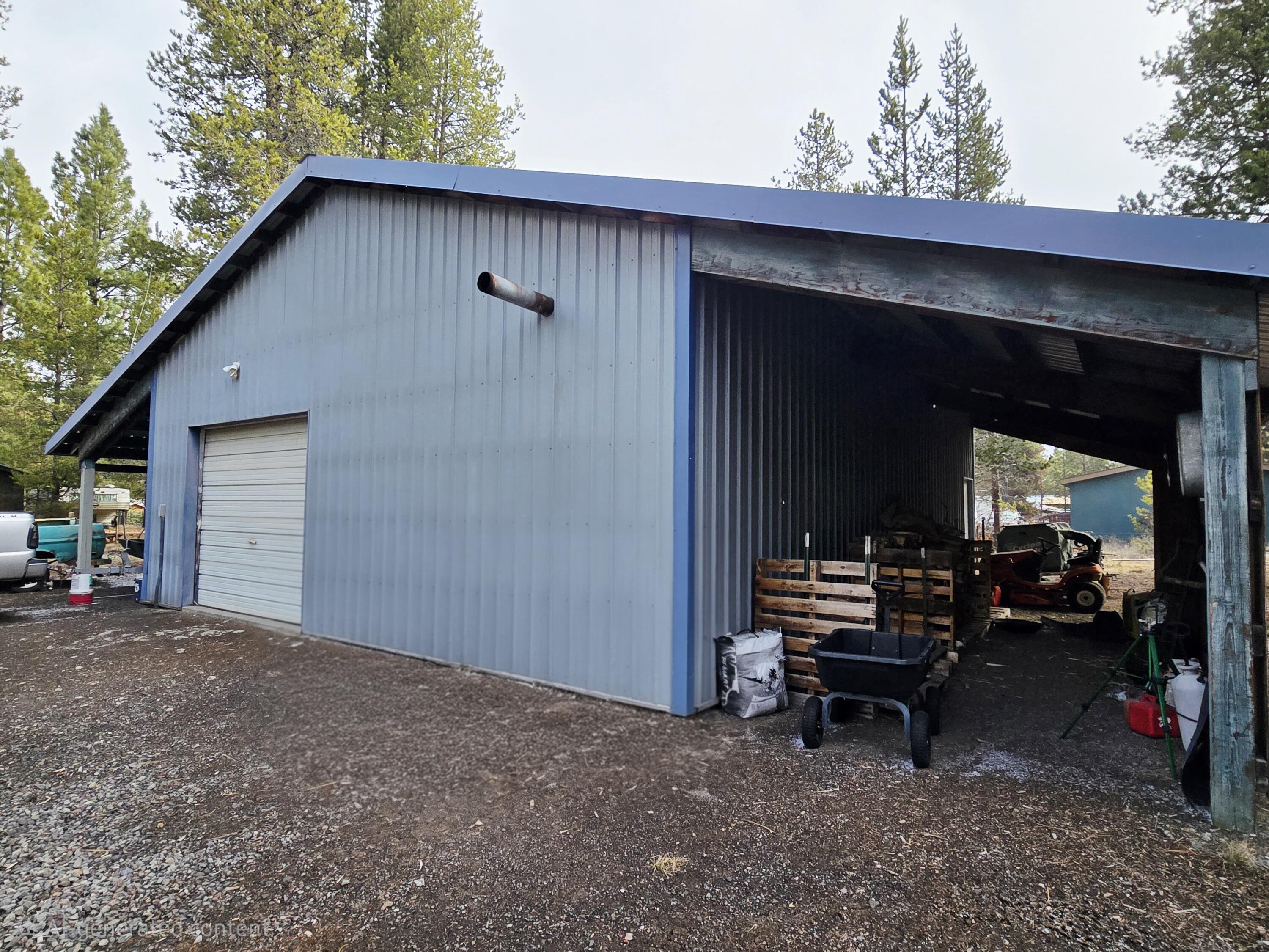 53156 Day Road La Pine, OR 97739 - Photo 10 of 28 30x36 Shop with attached 9x36 lean to on each side, Shop offers plenty of outlets, lights, and 220 electrical outlets