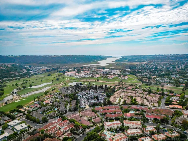 an aerial view of a city