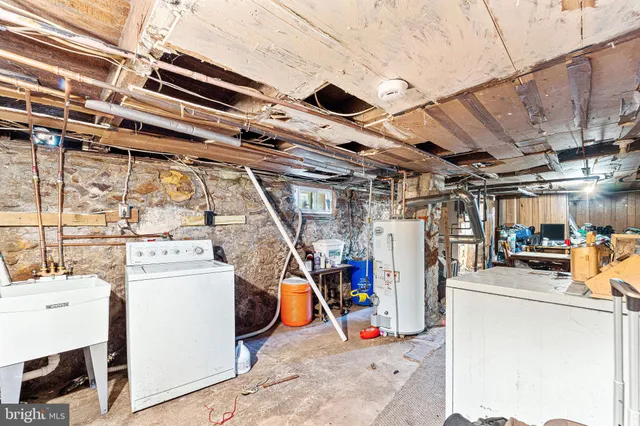 a view of storage and utility room