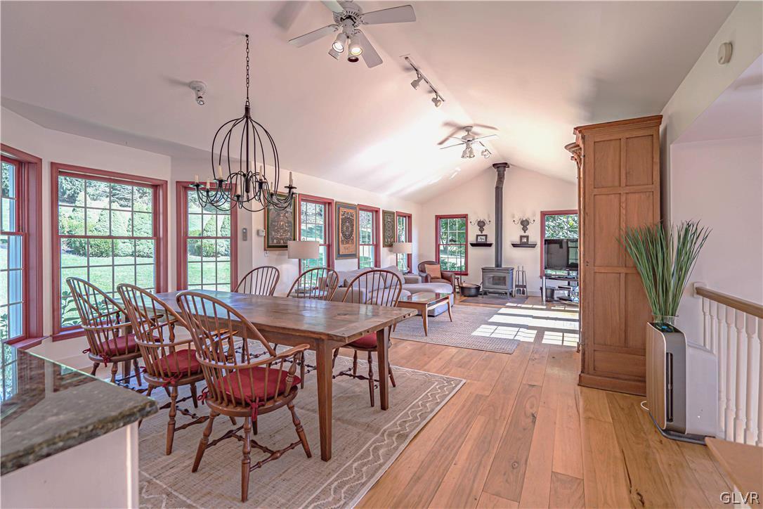 2884 Gallows Hill Road Riegelsville, PA 18077 - Photo 15 of 50 a view of a dining room with furniture window and wooden floor