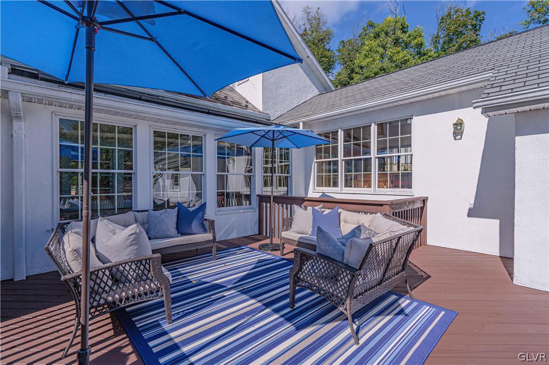 2884 Gallows Hill Road Riegelsville, PA 18077 - Photo 39 of 50 a view of a patio with couches and pool