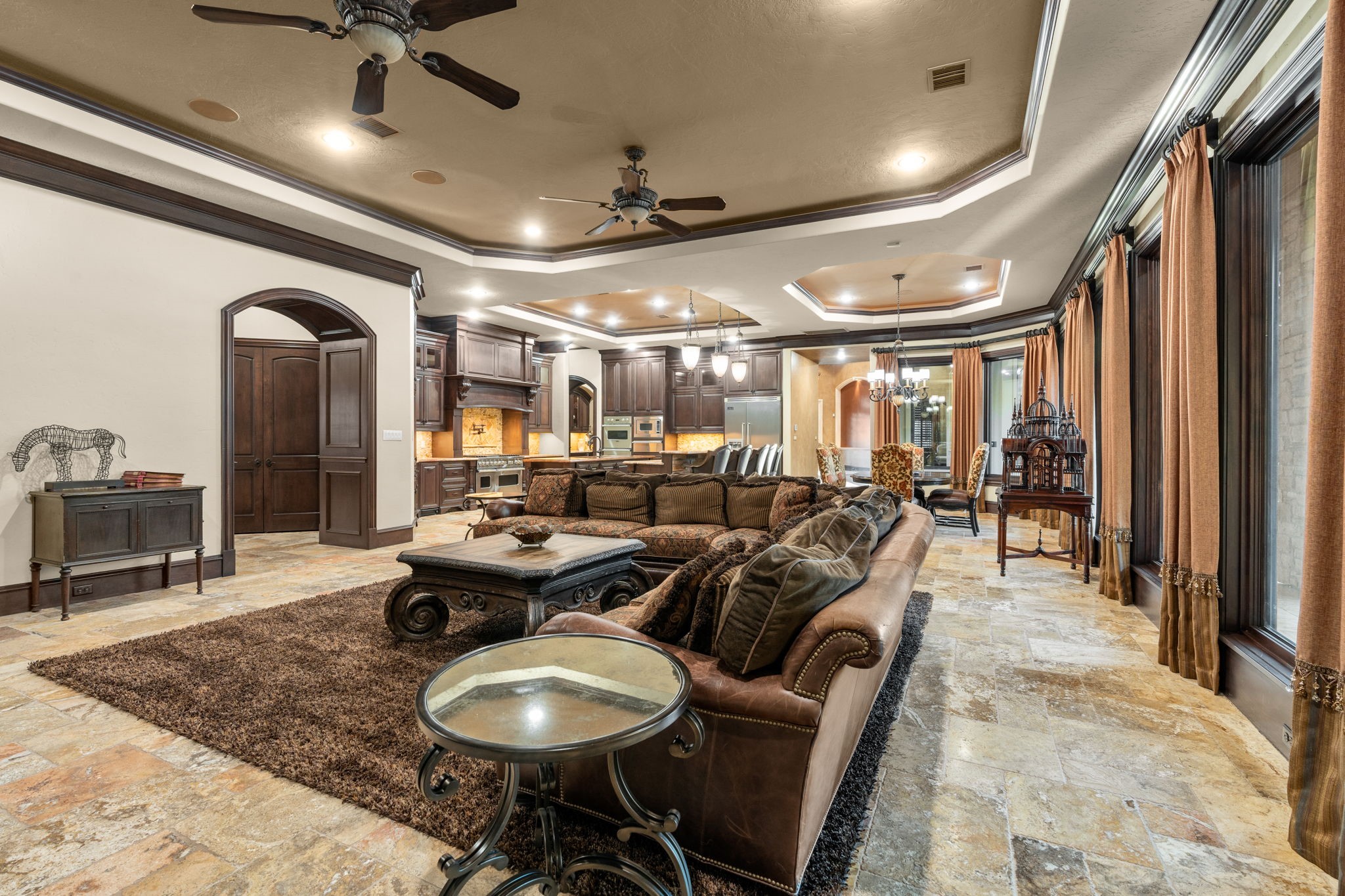 7918 Red Bay Circle Magnolia, TX 77354 - Photo 15 of 50 a very nice looking dining room with lots of furniture and a chandelier