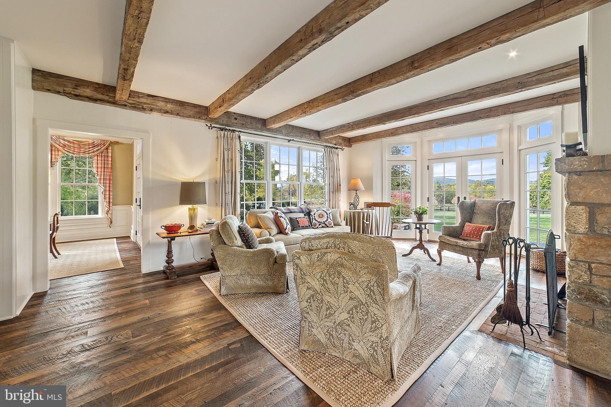 171 Little Long Mountain Road Huntly, VA 22627 - Photo 11 of 50 Family Room with French Doors