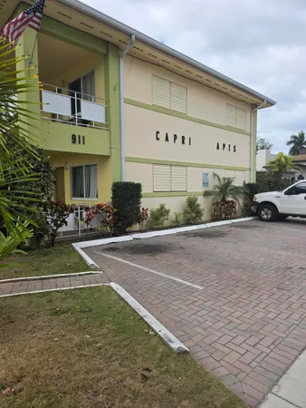 a front view of a building