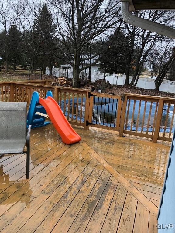 135 Longley Road Nazareth, PA 18064 - Photo 31 of 35 a view of swimming pool with a bench and trees