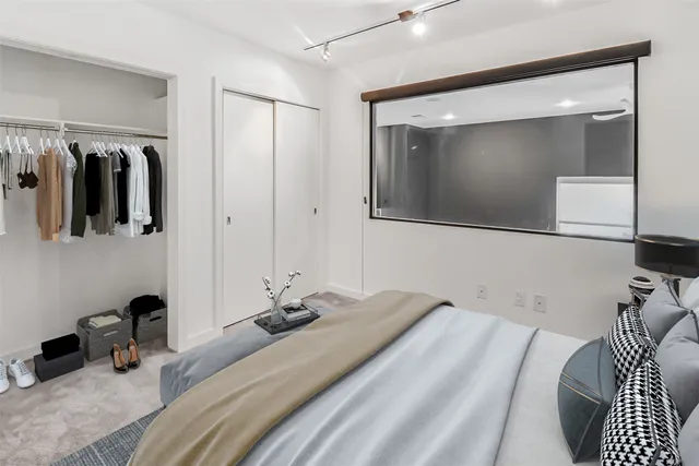 a view of a walk in closet