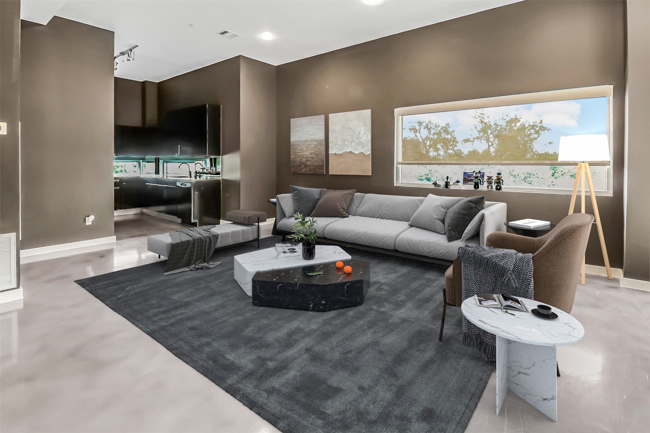 102 Quitman Street, Unit 301 Houston, TX 77009 - Photo 17 of 33 a living room with furniture and a flat screen tv