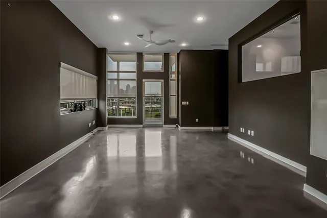 a view of a livingroom with a furniture