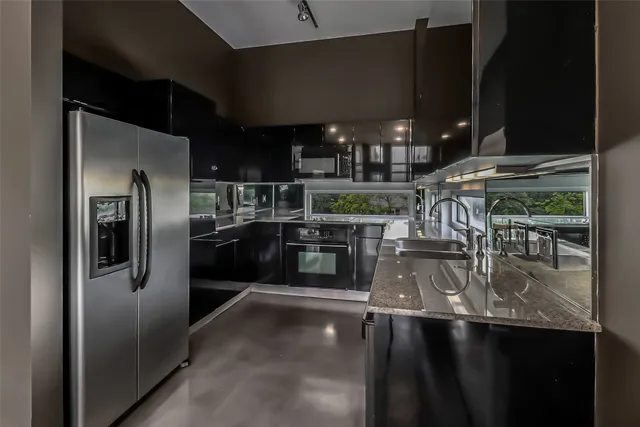 a view of a terrace with couches