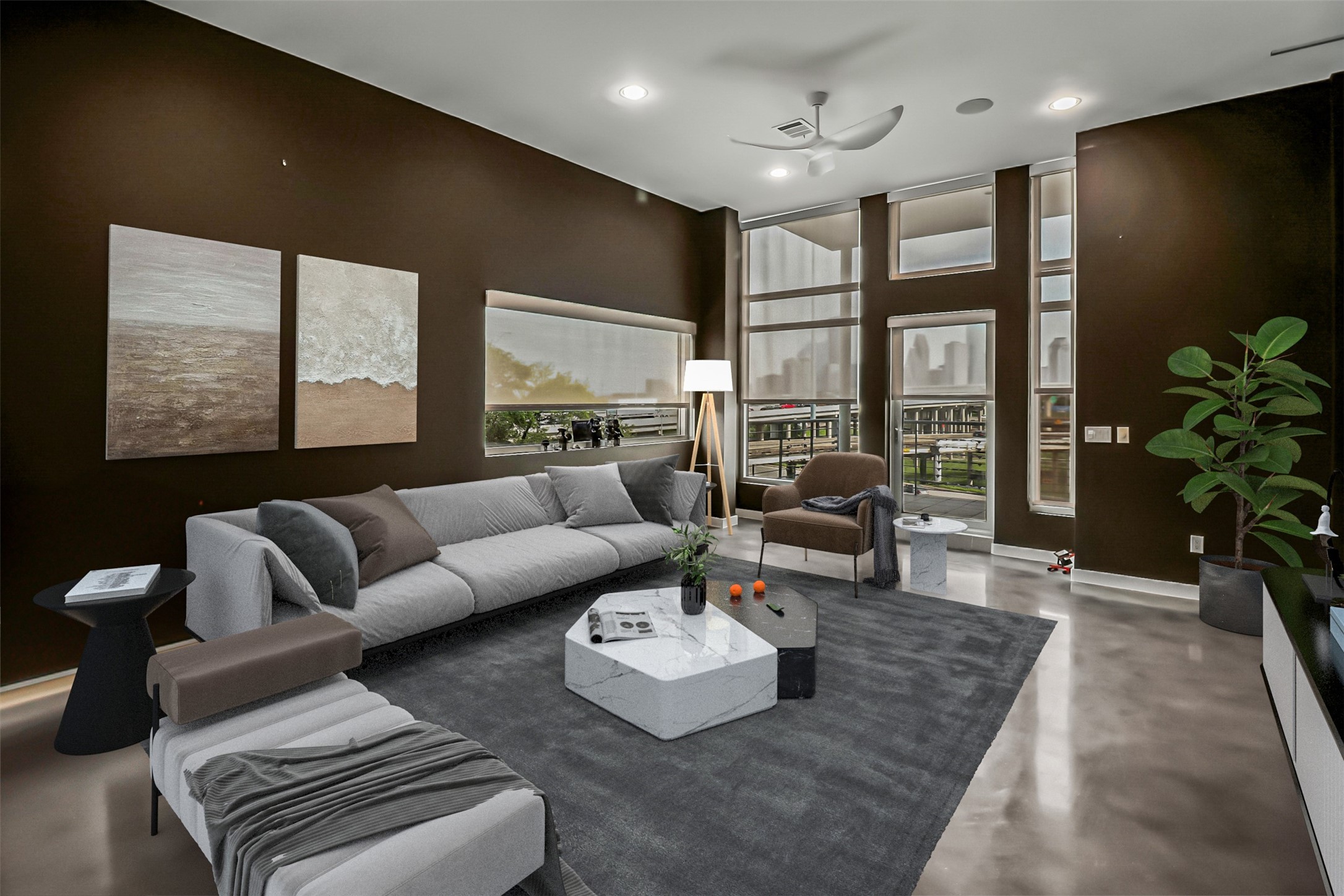 102 Quitman Street, Unit 301 Houston, TX 77009 - Photo 22 of 33 a living room with furniture and a large window