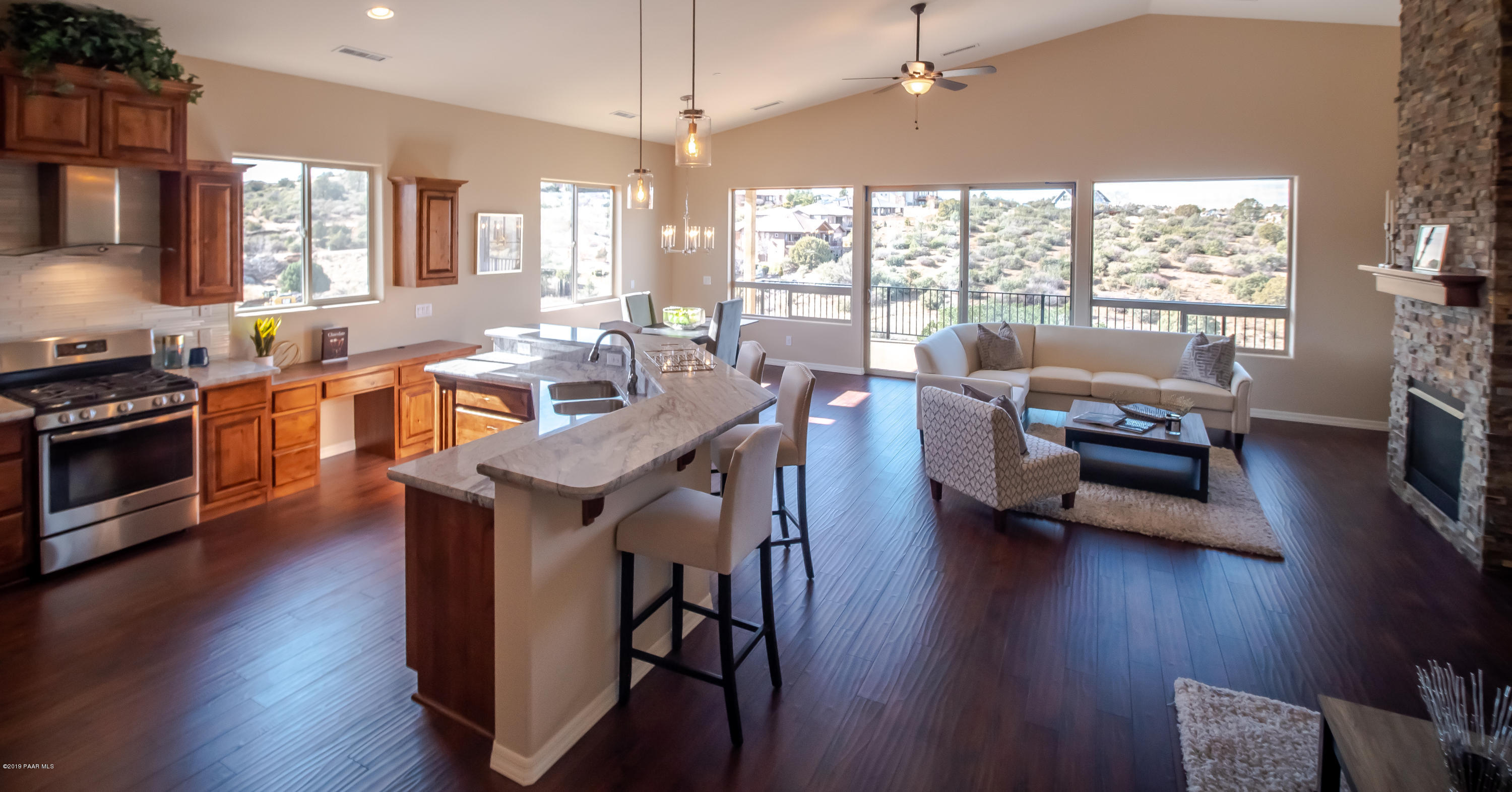 kitchen great room dining
