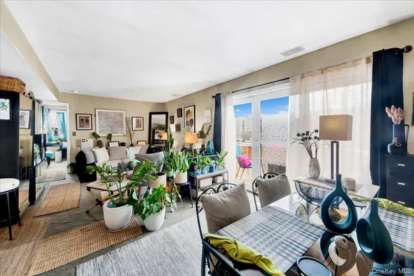 a living room filled with furniture