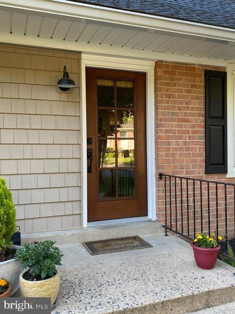 Beautiful custom door lets in the light