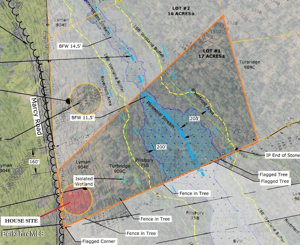 Lot1 Marcy Road Otis, MA 01253 - Photo 2 of 16 MARCY ROAD LOT 1 SURVEY