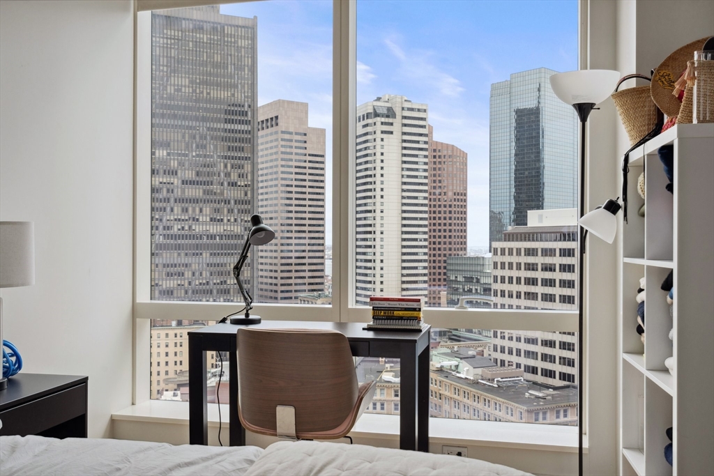1 Franklin Street, Unit 2507 Boston, MA 02110 - Photo 18 of 37 a view of a balcony and a window