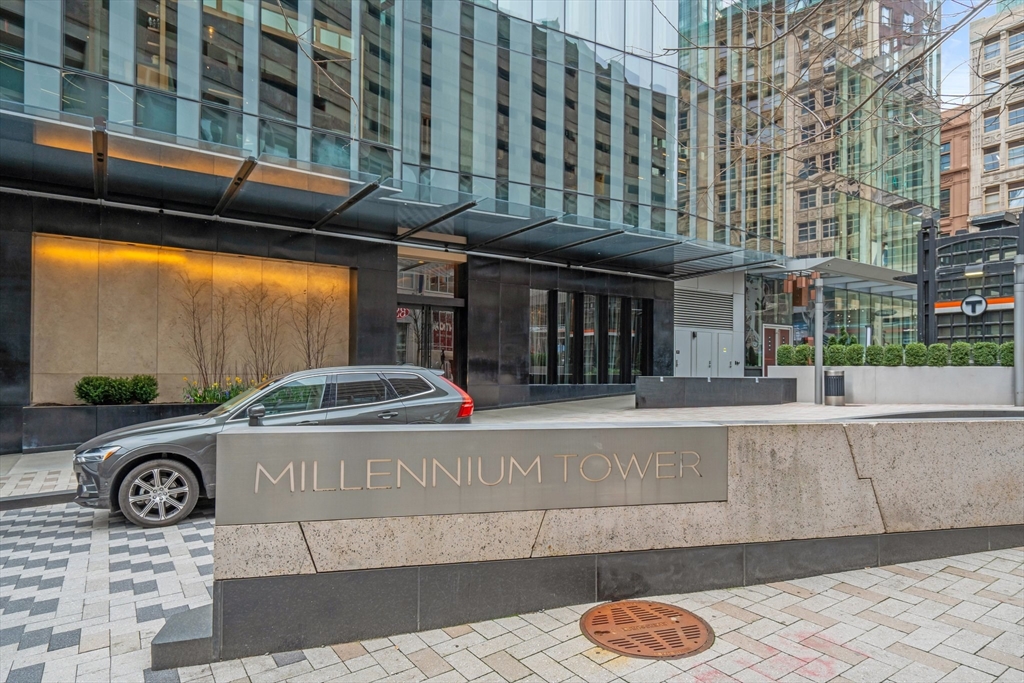 1 Franklin Street, Unit 2507 Boston, MA 02110 - Photo 33 of 37 a front view of a building with parking space