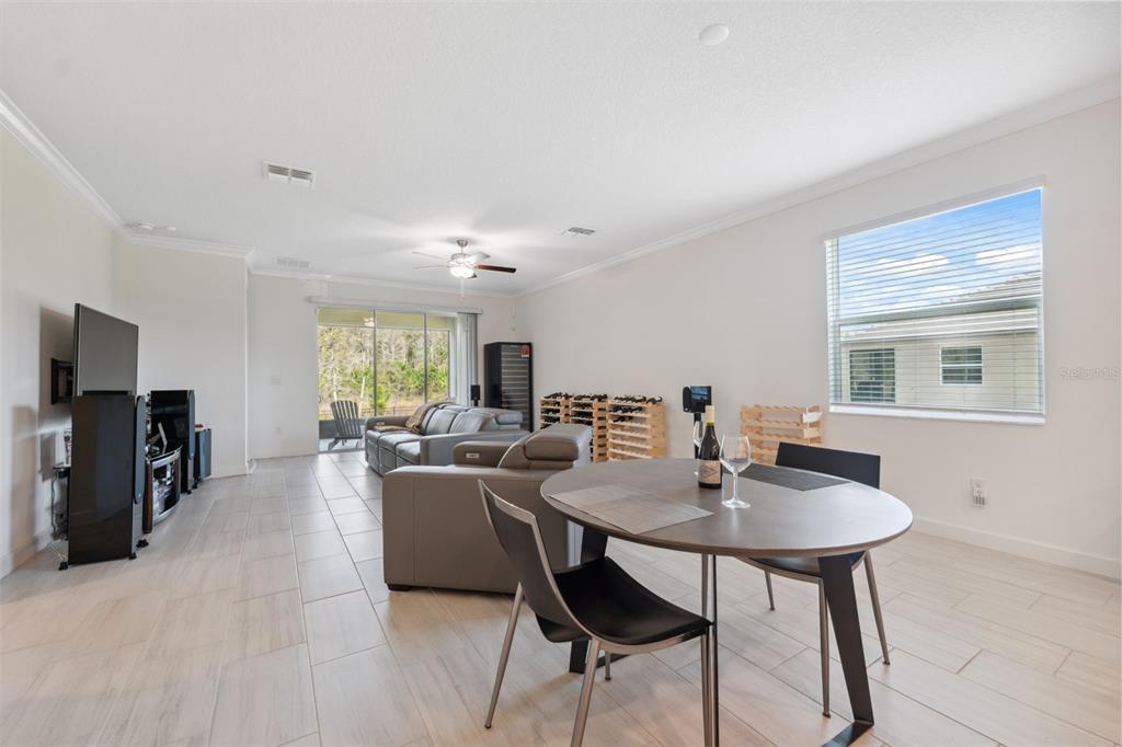 16787 Shell Bay Drive Land O Lakes, FL 34638 - Photo 11 of 54 a view of a dining room with furniture and a window