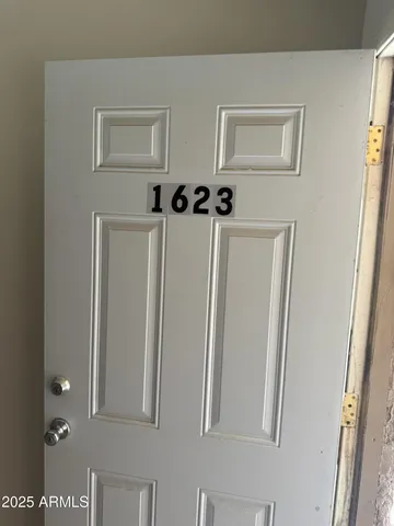 a view of front door