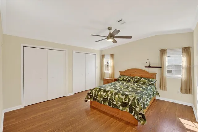 a view of a hallway with washer and dryer