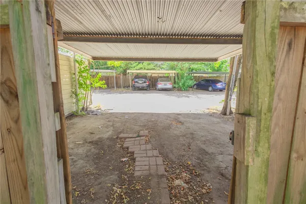 a view of outdoor space and porch
