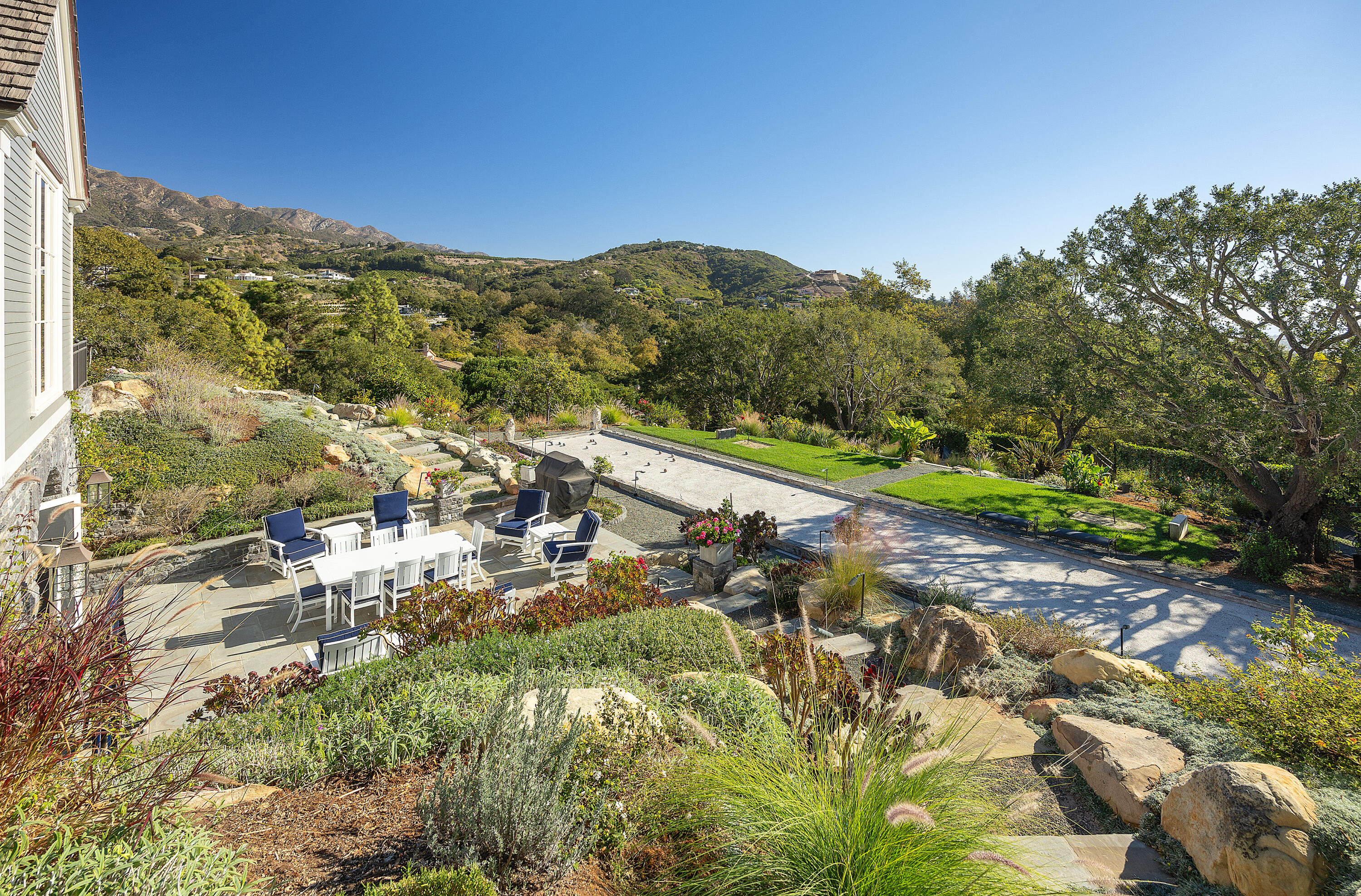 2820 Torito Road Santa Barbara, CA 93108 - Photo 19 of 43 Bocce Ball Court with View