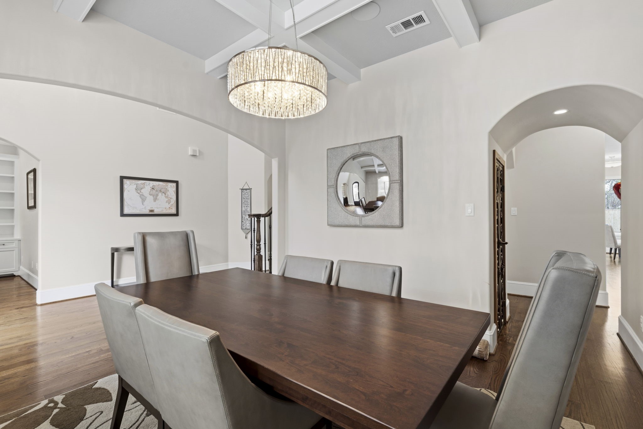 1938 Pech Road Houston, TX 77055 - Photo 4 of 39 a view of a dining room with furniture and wooden floor