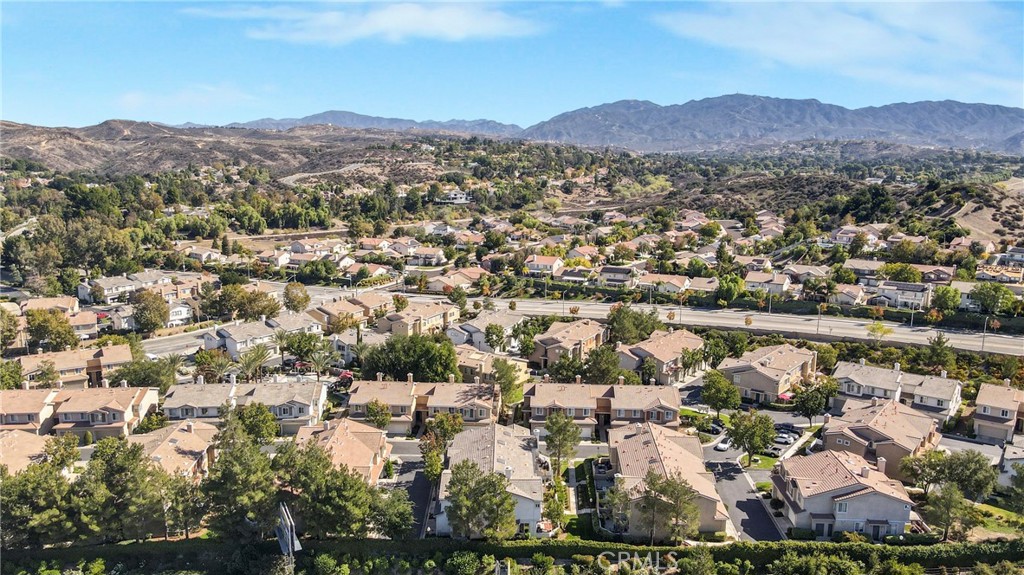 22754 Little Falls Court Saugus, CA 91350 - Photo 25 of 33 an aerial view of residential house and green space