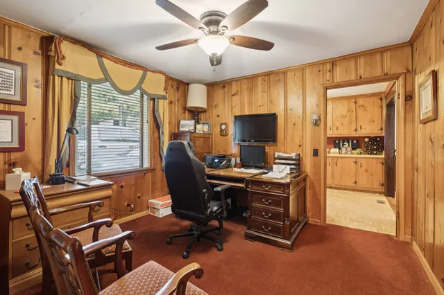 a bed room with a bed and a couch