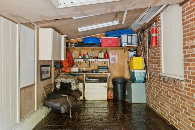 a view of a yard with a trees