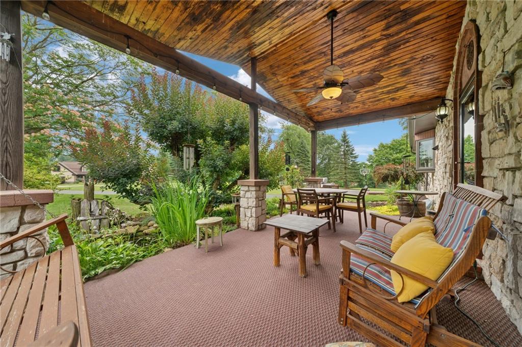 353 Linnwood Road Eighty Four, PA 15330 - Photo 5 of 36 a view of a patio with a table chairs and a backyard