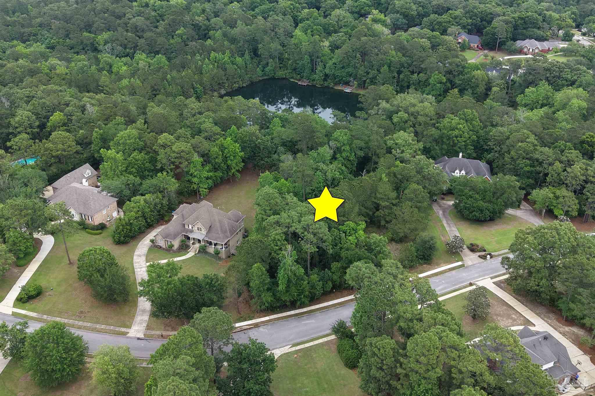 0 Rhett Drive Daphne, AL 36527 - Photo 2 of 29 an aerial view of a house with a swimming pool outdoor seating and yard