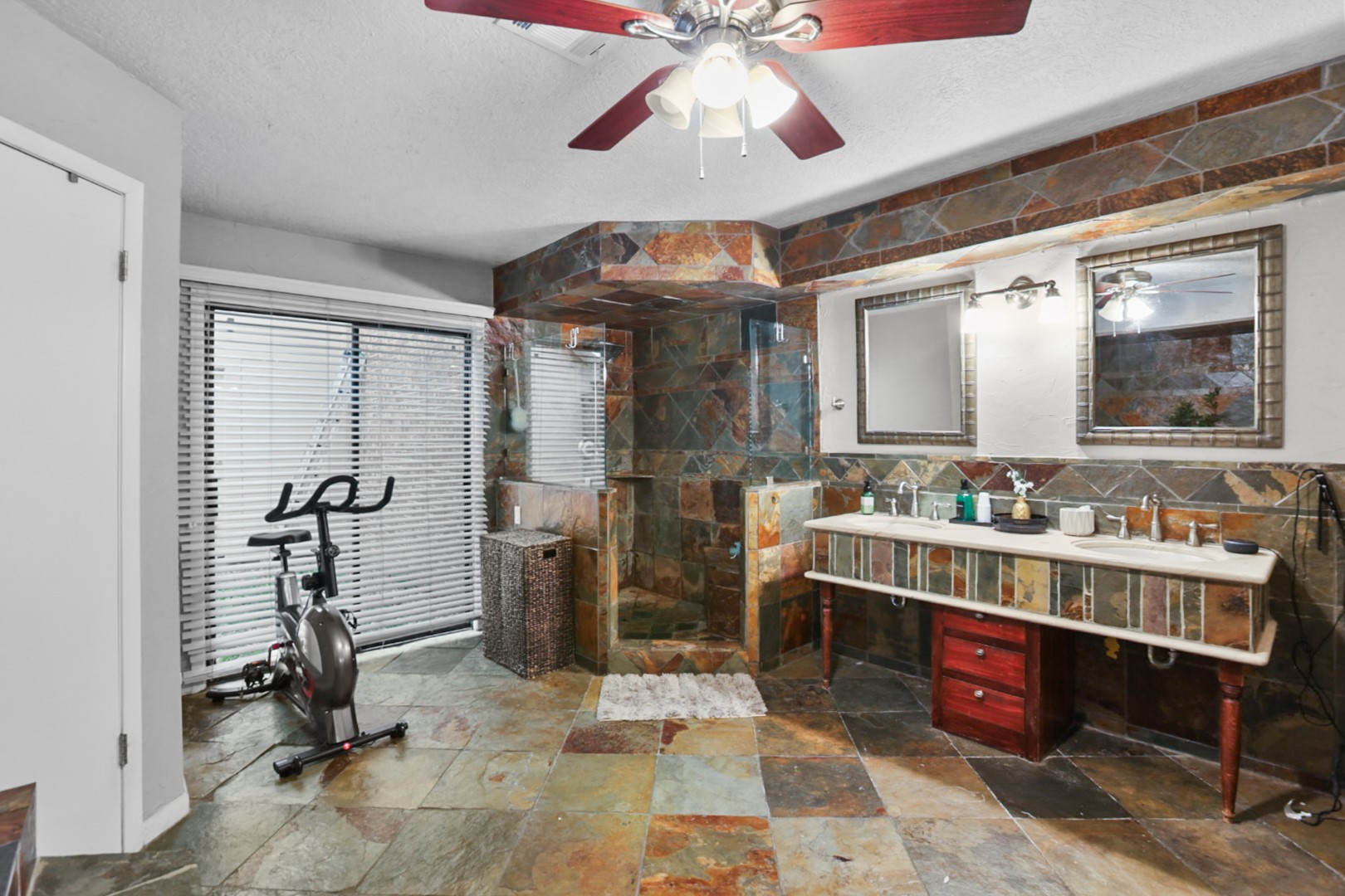 4505 Country Club View Baytown, TX 77521 - Photo 27 of 42 a room with lots of counter and gym equipment