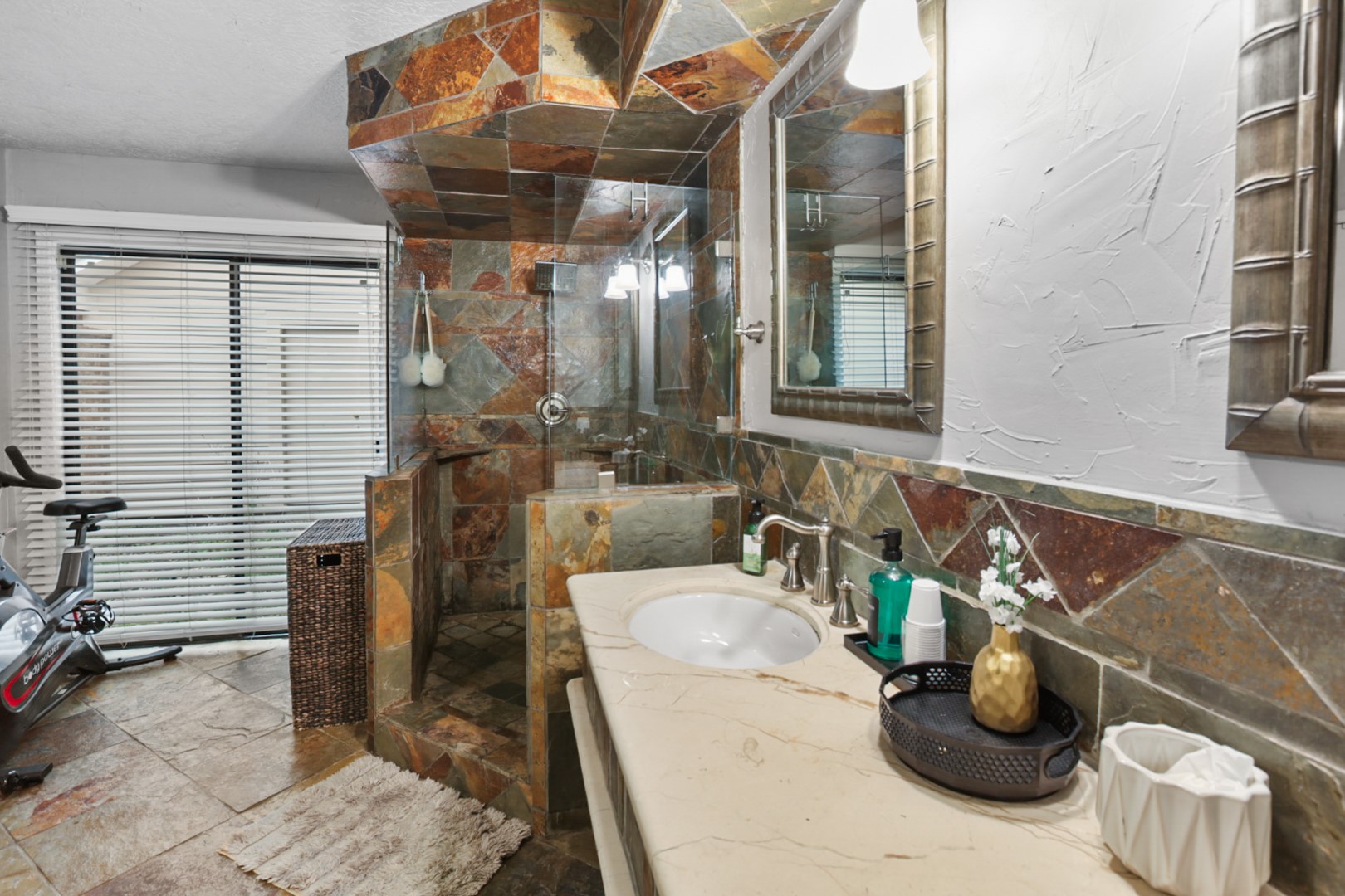 4505 Country Club View Baytown, TX 77521 - Photo 29 of 42 a bathroom with a sink and a mirror