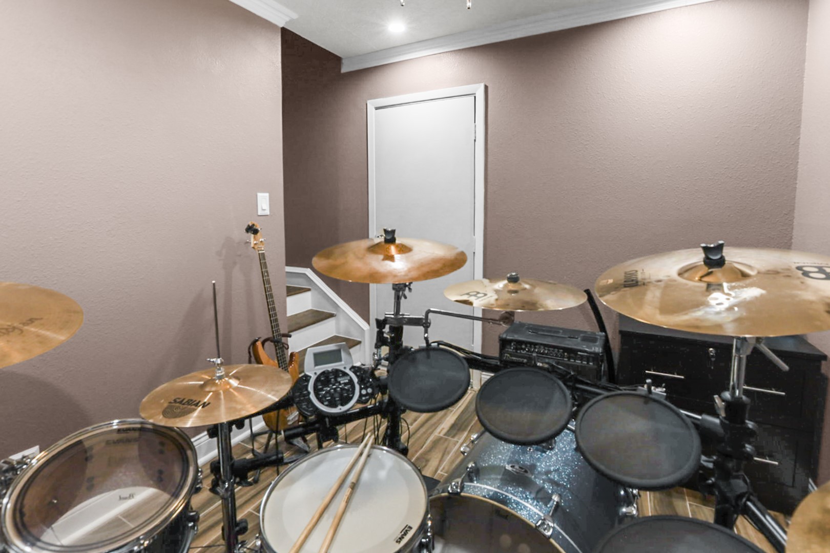 4505 Country Club View Baytown, TX 77521 - Photo 32 of 42 a dining room with furniture and wooden floor