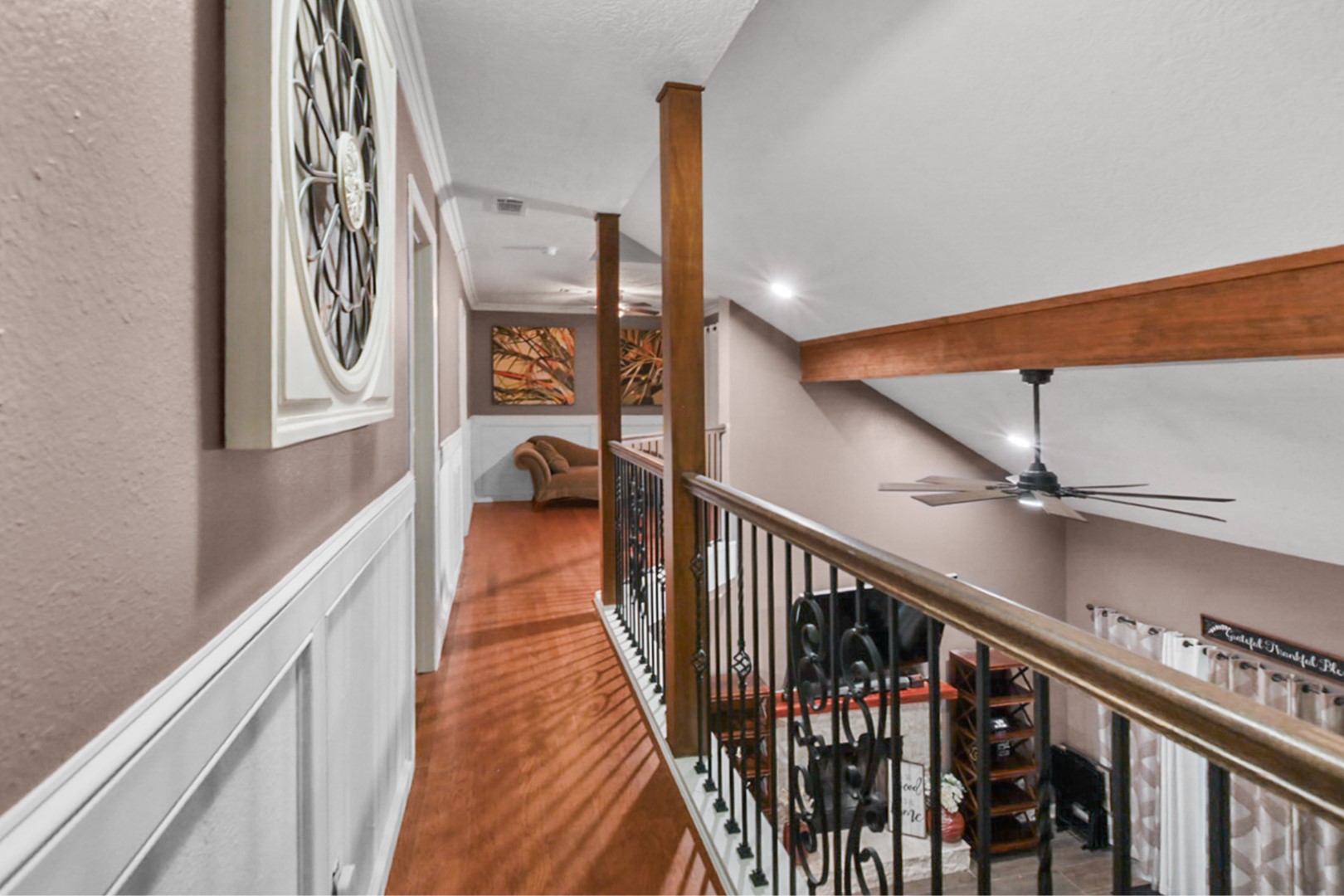 4505 Country Club View Baytown, TX 77521 - Photo 37 of 42 a view of a hallway with stairs