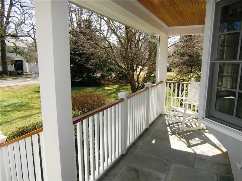 103 Summit Road Riverside, CT 06878 - Photo 16 of 17 a view of a porch with a yard